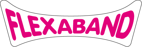 Logo Flexaband Schrift in pink